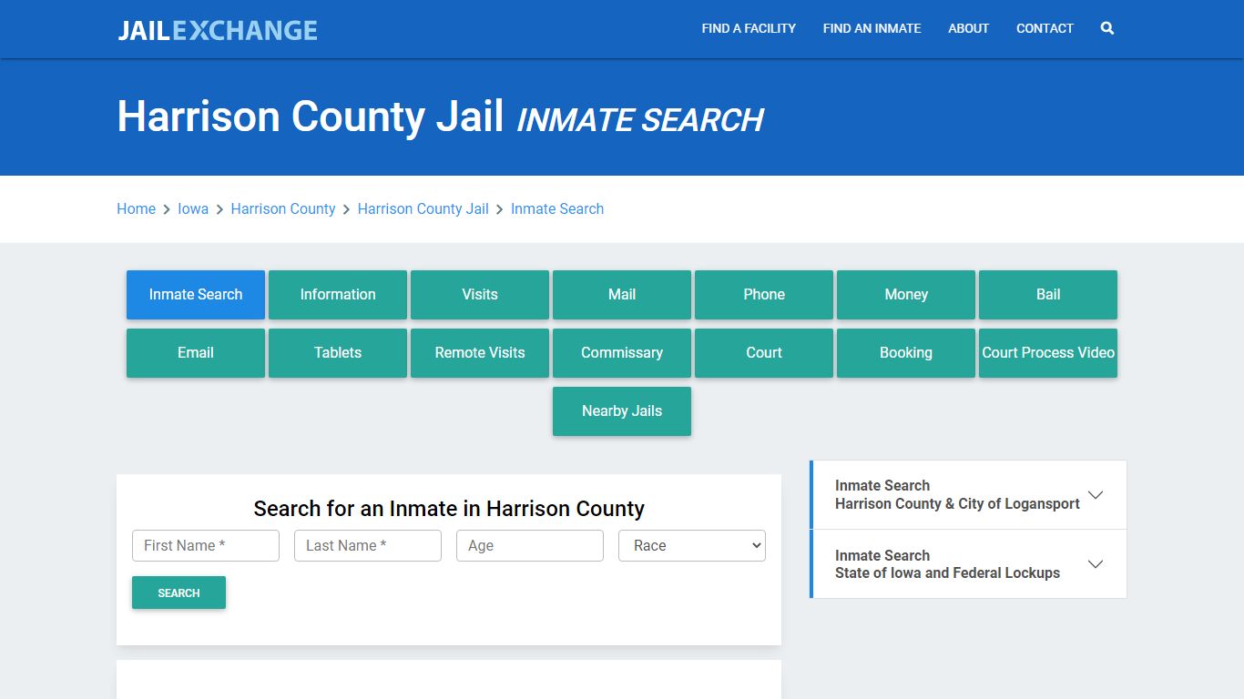 Harrison County Jail, IA Inmate Search: Roster & Mugshots